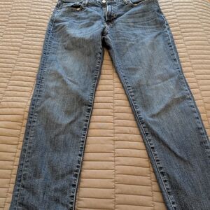 Abercrombie & Fitch Dark Blue Straight Leg Jeans